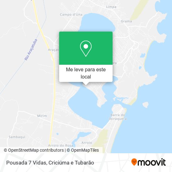 Pousada 7 Vidas mapa