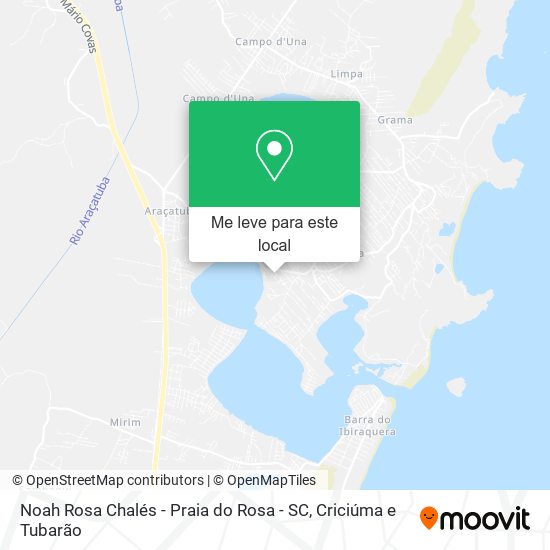 Noah Rosa Chalés - Praia do Rosa - SC mapa