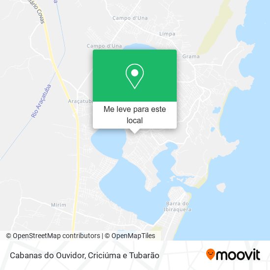Cabanas do Ouvidor mapa