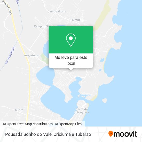 Pousada Sonho do Vale mapa