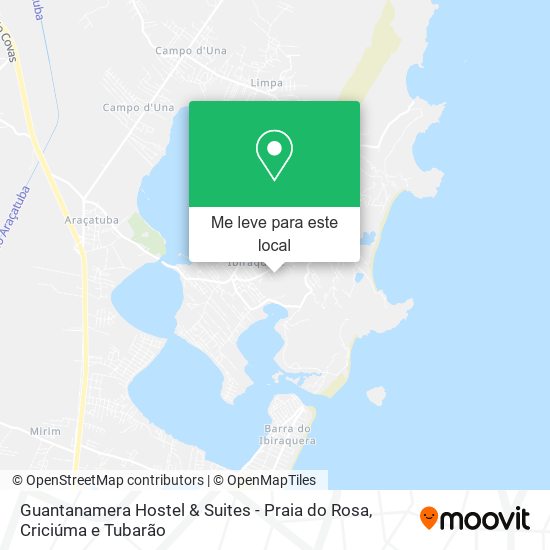Guantanamera Hostel & Suites - Praia do Rosa mapa