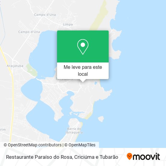 Restaurante Paraíso do Rosa mapa