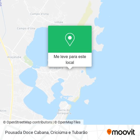 Pousada Doce Cabana mapa