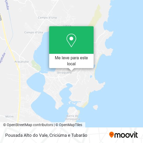 Pousada Alto do Vale mapa