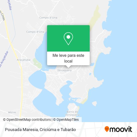 Pousada Maresia mapa