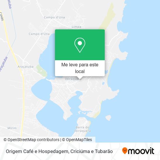 Origem Café e Hospedagem mapa