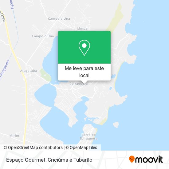 Espaço Gourmet mapa