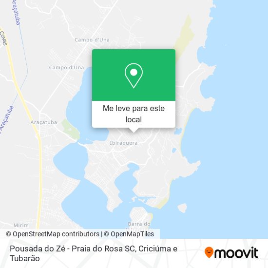 Pousada do Zé - Praia do Rosa SC mapa