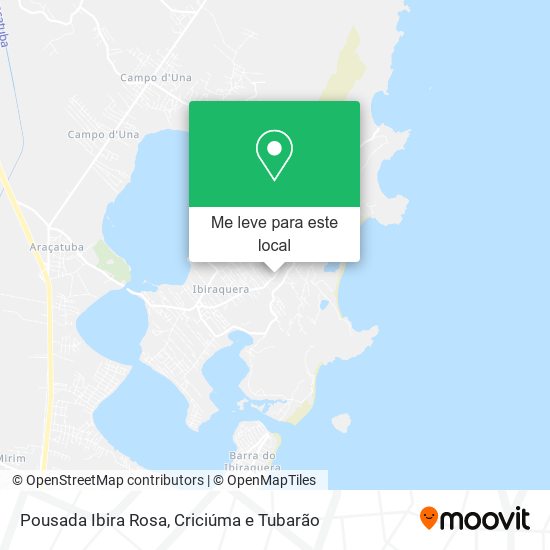 Pousada Ibira Rosa mapa