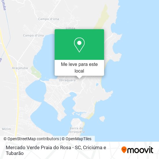Mercado Verde Praia do Rosa - SC mapa