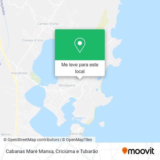 Cabanas Maré Mansa mapa