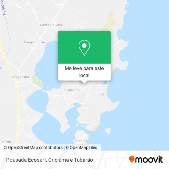 Pousada Ecosurf mapa