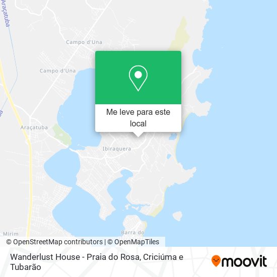 Wanderlust House - Praia do Rosa mapa