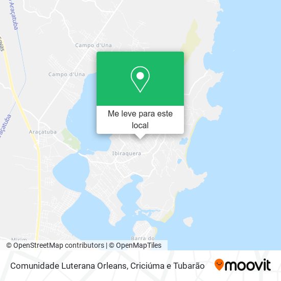 Comunidade Luterana Orleans mapa
