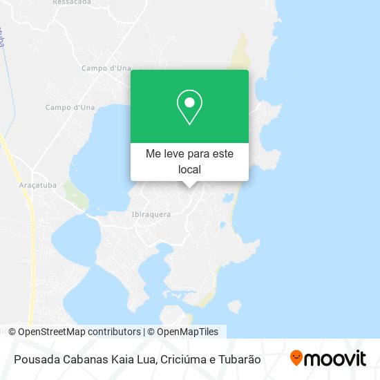 Pousada Cabanas Kaia Lua mapa