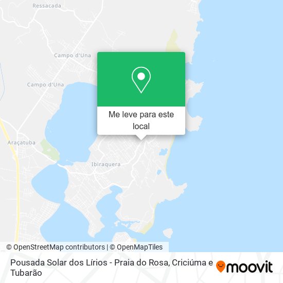 Pousada Solar dos Lírios - Praia do Rosa mapa