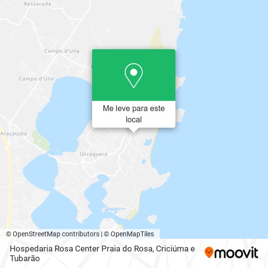 Hospedaria Rosa Center Praia do Rosa mapa