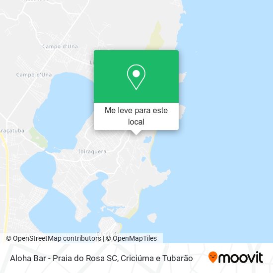 Aloha Bar - Praia do Rosa SC mapa