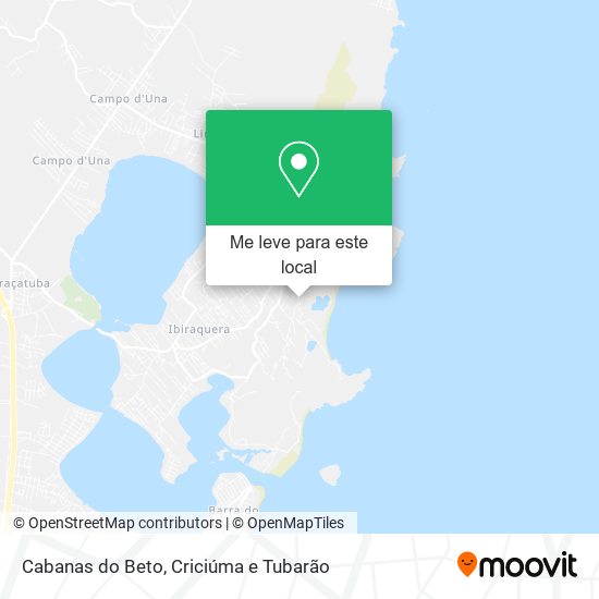 Cabanas do Beto mapa