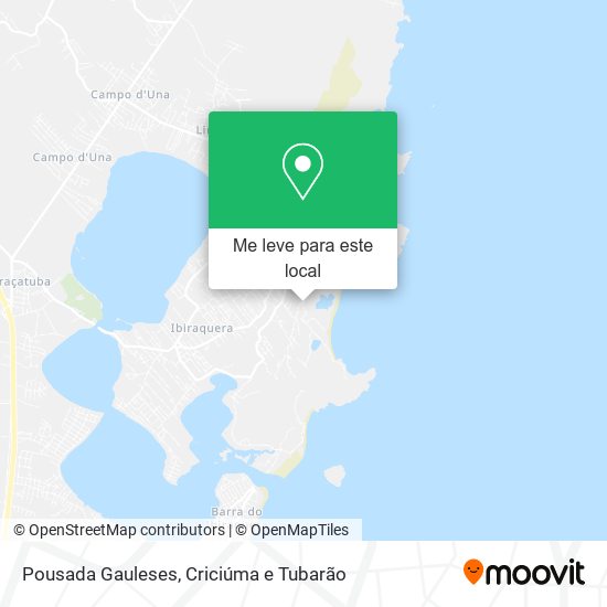 Pousada Gauleses mapa
