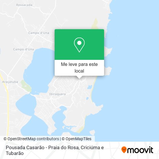 Pousada Casarão - Praia do Rosa mapa
