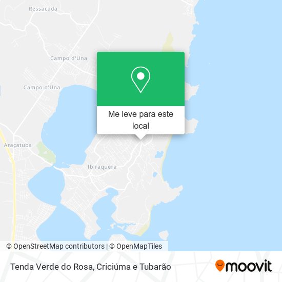 Tenda Verde do Rosa mapa