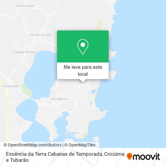 Essência da Terra Cabanas de Temporada mapa