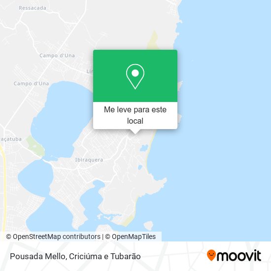 Pousada Mello mapa