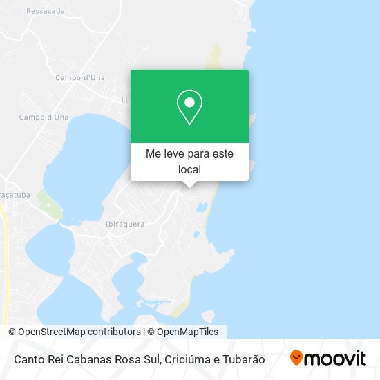 Canto Rei Cabanas Rosa Sul mapa