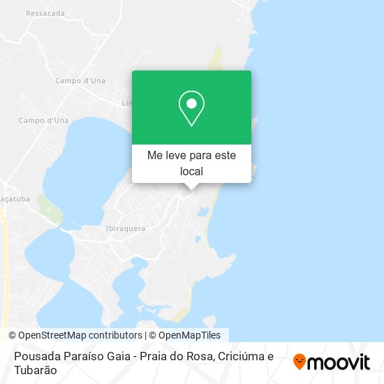 Pousada Paraíso Gaia - Praia do Rosa mapa