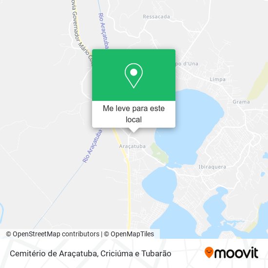 Cemitério de Araçatuba mapa