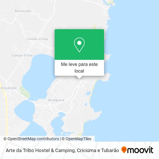 Arte da Tribo Hostel & Camping mapa