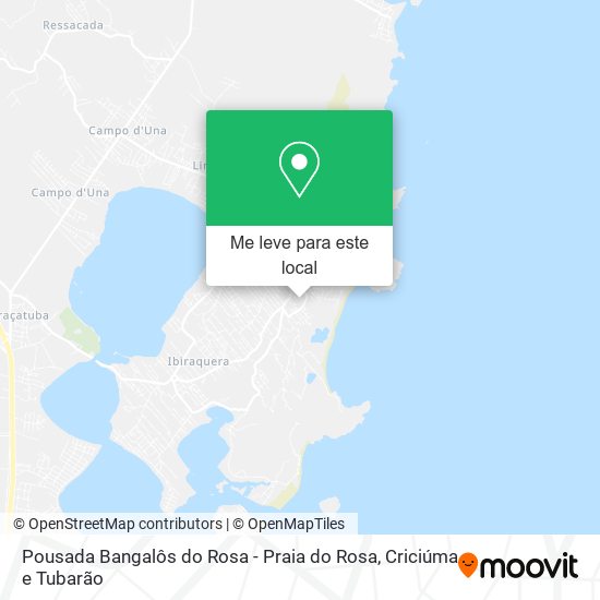 Pousada Bangalôs do Rosa - Praia do Rosa mapa