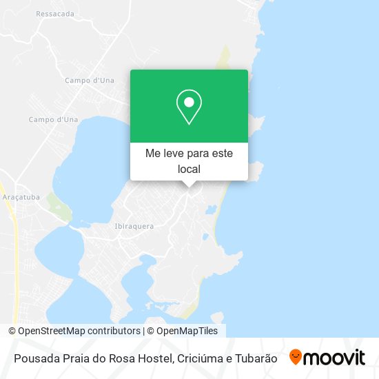 Pousada Praia do Rosa Hostel mapa