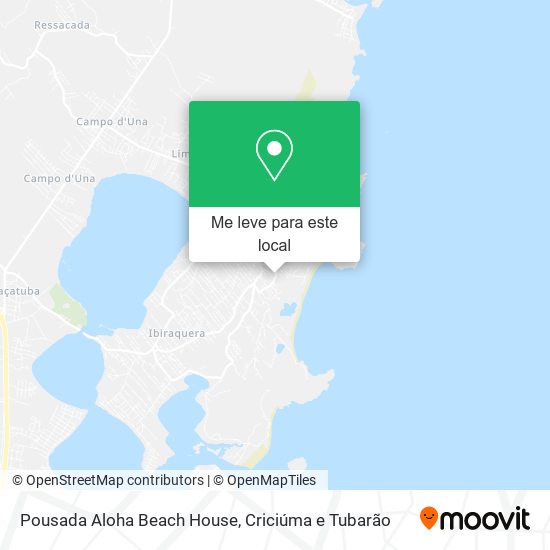 Pousada Aloha Beach House mapa