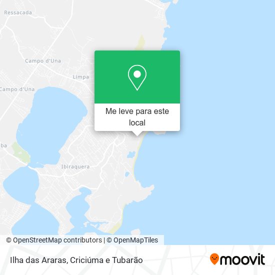 Ilha das Araras mapa