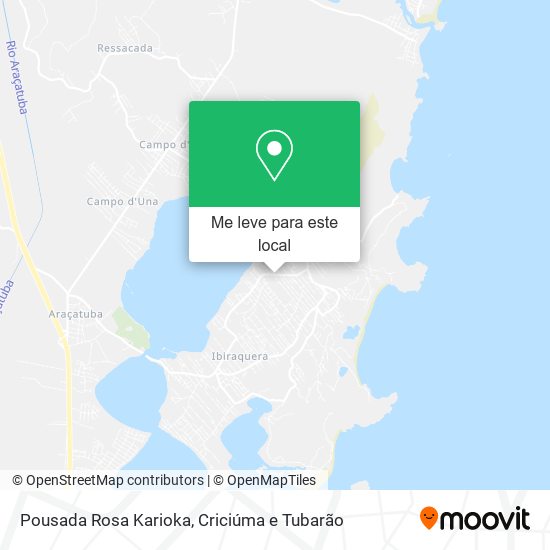 Pousada Rosa Karioka mapa