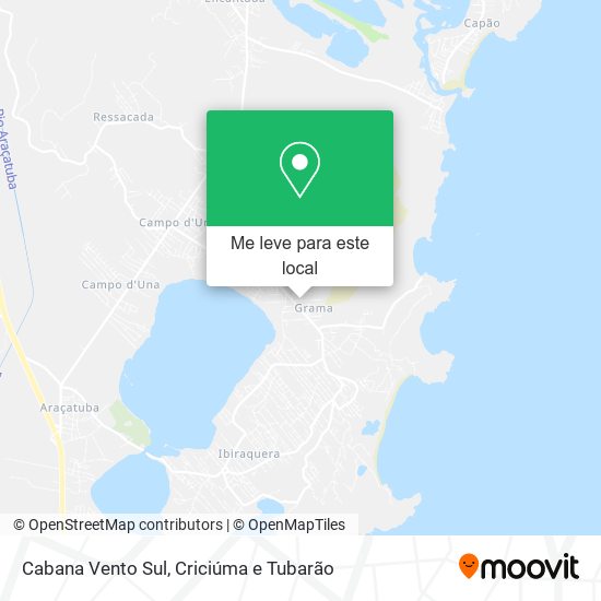Cabana Vento Sul mapa