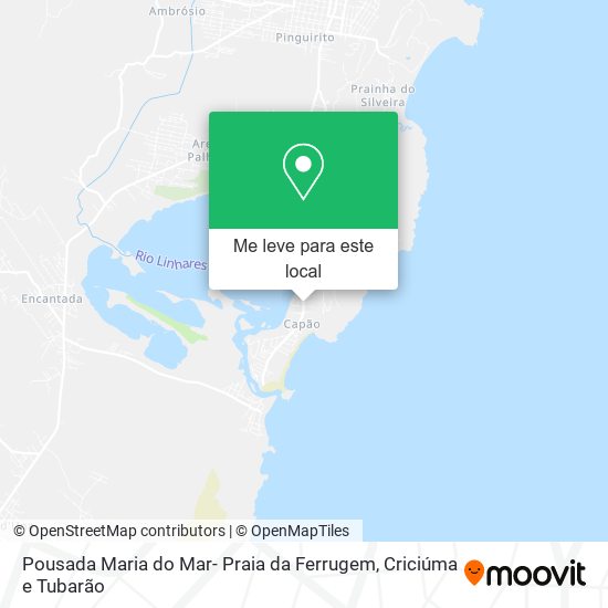 Pousada Maria do Mar- Praia da Ferrugem mapa