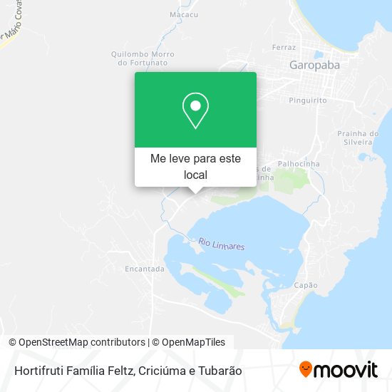 Hortifruti Família Feltz mapa