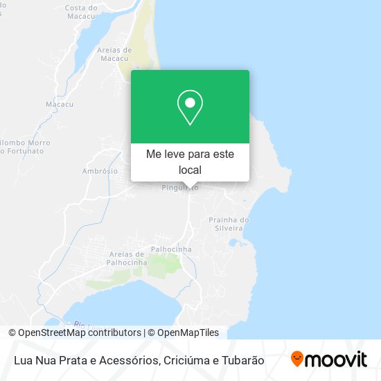 Lua Nua Prata e Acessórios mapa