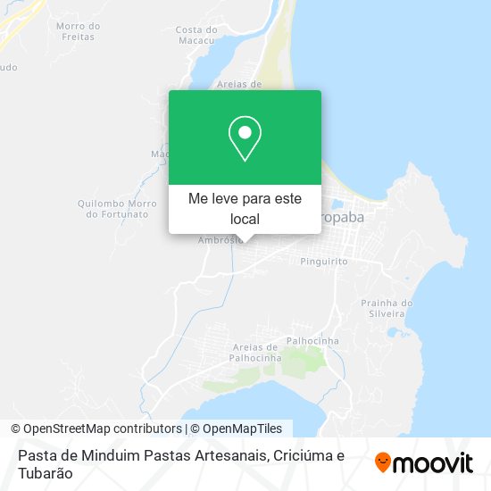 Pasta de Minduim Pastas Artesanais mapa
