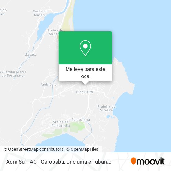 Adra Sul - AC - Garopaba mapa