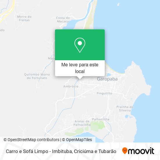 Carro e Sofá Limpo - Imbituba mapa