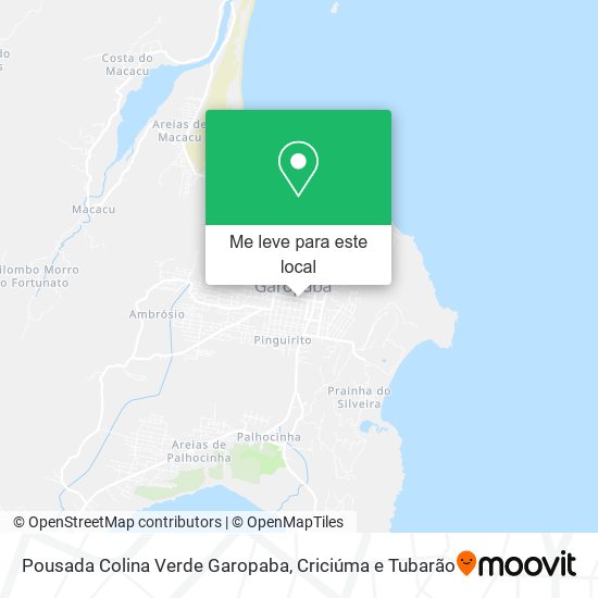 Pousada Colina Verde Garopaba mapa