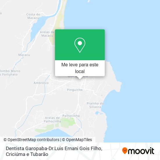 Dentista Garopaba-Dr.Luis Ernani Gois Filho mapa