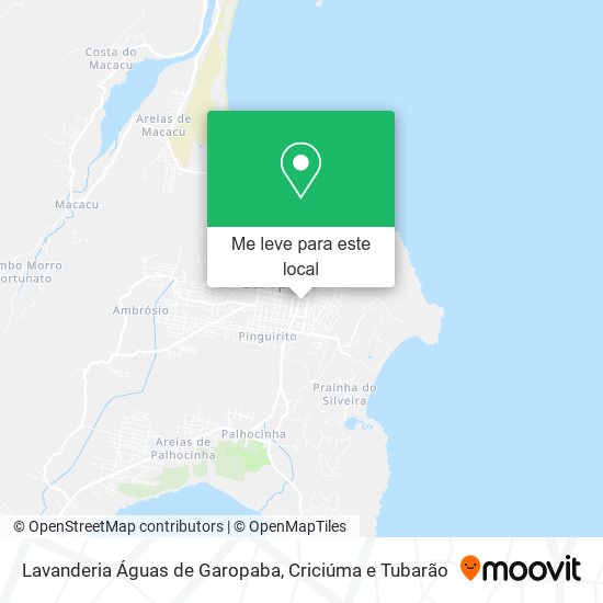 Lavanderia Águas de Garopaba mapa