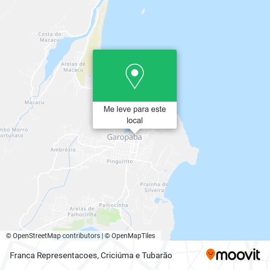 Franca Representacoes mapa