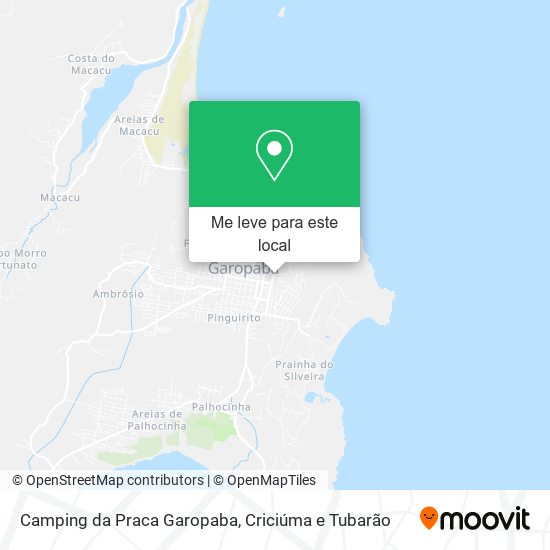 Camping da Praca Garopaba mapa
