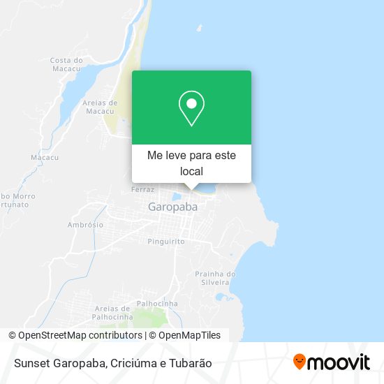 Sunset Garopaba mapa
